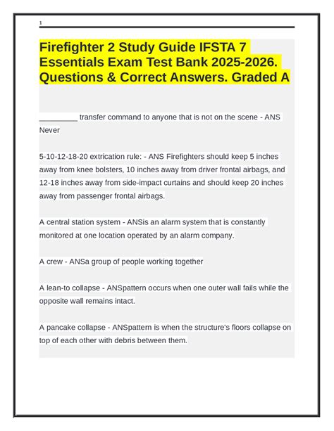 Full Download Ifsta Firefighter 2 Study Guide 