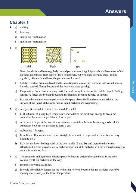 igcse chemistry a answers pearson global schools