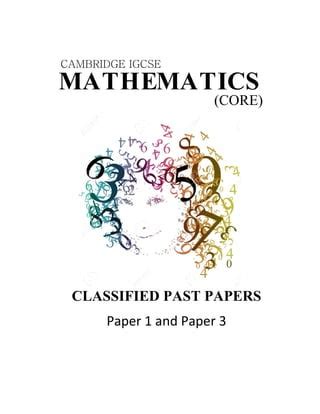 igcse classified past papers