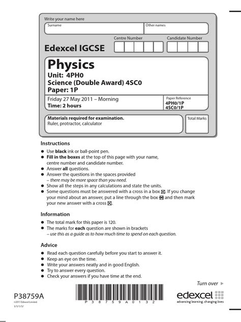 igcse physics paper 1p 27 may