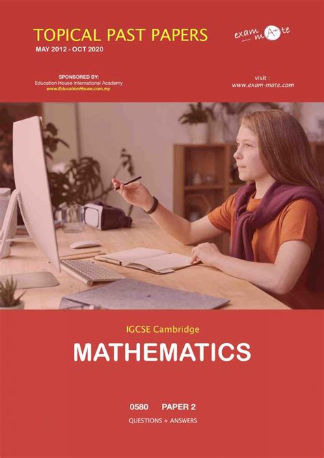 Download Igcse 0580 Papers Mathematics Paper 2 