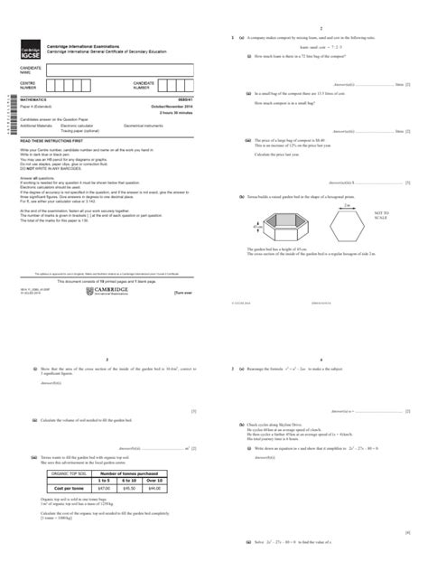 Download Igcse 2014 Past Papers 
