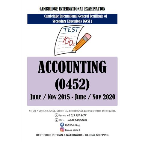 Full Download Igcse Accounting Past Papers 
