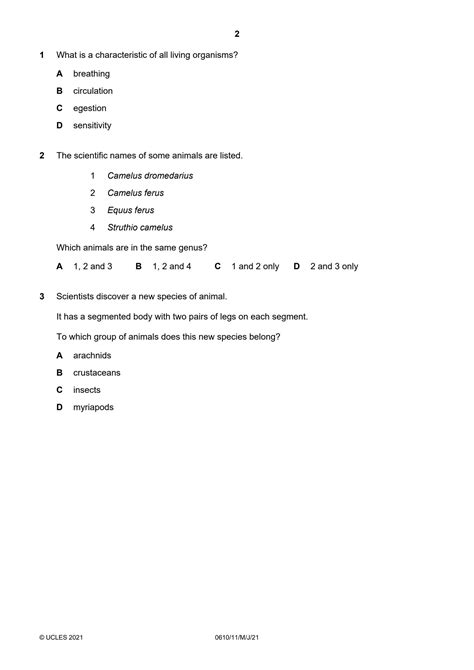 Read Igcse Cambridge Biology Multiple Choice Past Papers 