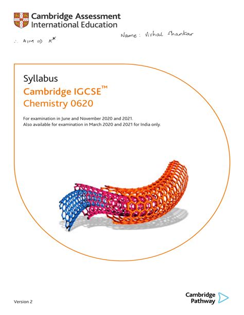 Read Igcse Chemistry Syllabus Cambridge International 