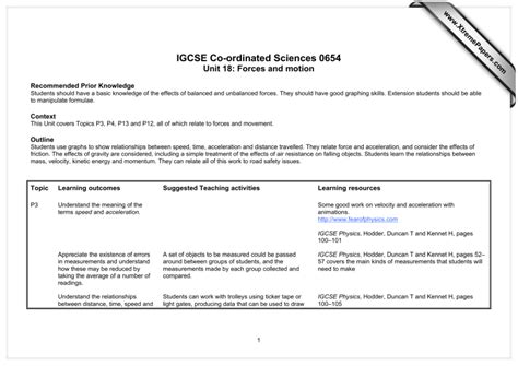 Full Download Igcse Co Ordinated Sciences 0654 Www Xtremepapers 