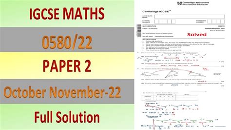 Read Online Igcse Math November 2012 Paper 22 