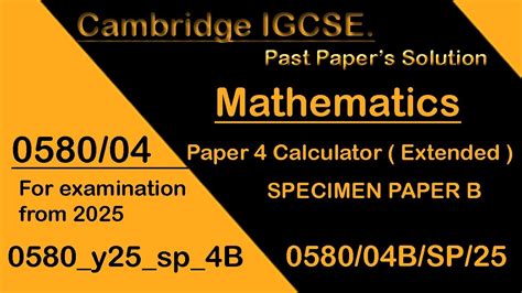 Download Igcse Math Specimen Paper 2014 