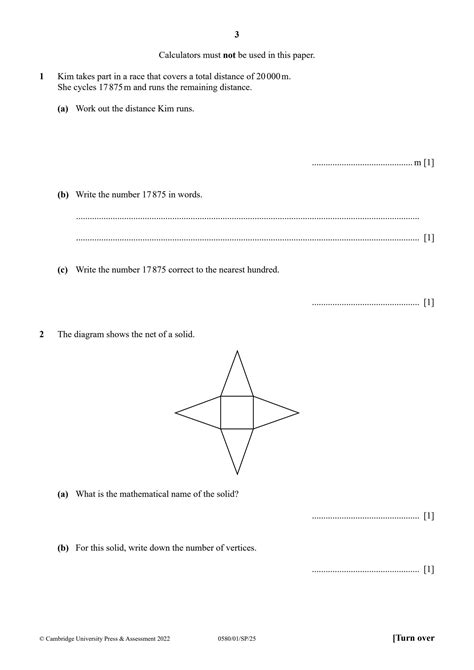 Full Download Igcse Mathematics 0580 Specimen Paper 2014 