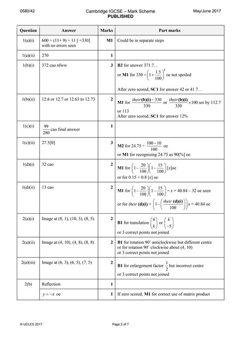 Read Igcse Mathematics Markscheme May 2013 Paper 42 