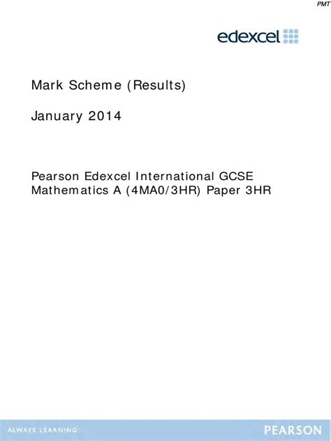 Download Igcse Maths Paper 3H Jan 2014 Free 