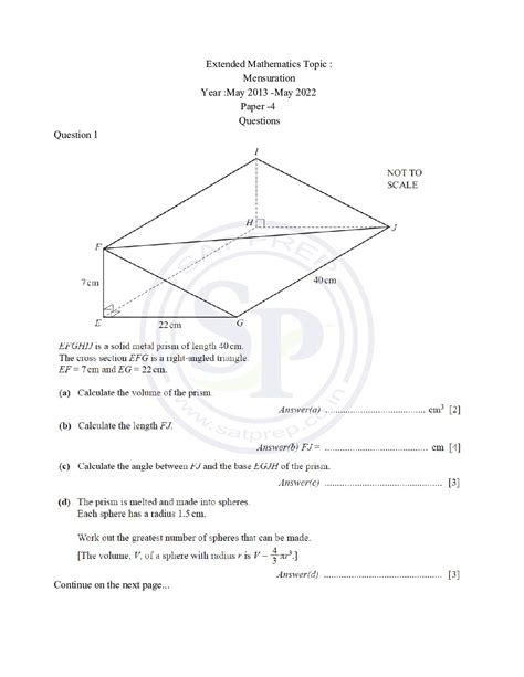 Read Online Igcse Maths Paper 4 