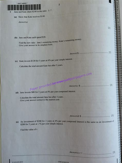 Read Igcse May 4Hr Question Paper 2014 