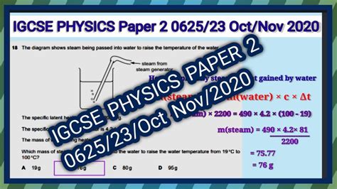 Read Online Igcse October November 2010 Physics Paper 3 