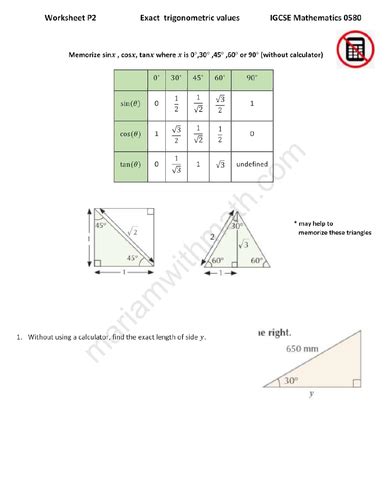 Read Online Igcse Past Papers Maths Trigonometry 