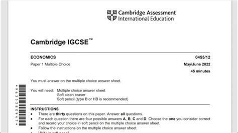 Full Download Igcse Past Question Paper Economics 