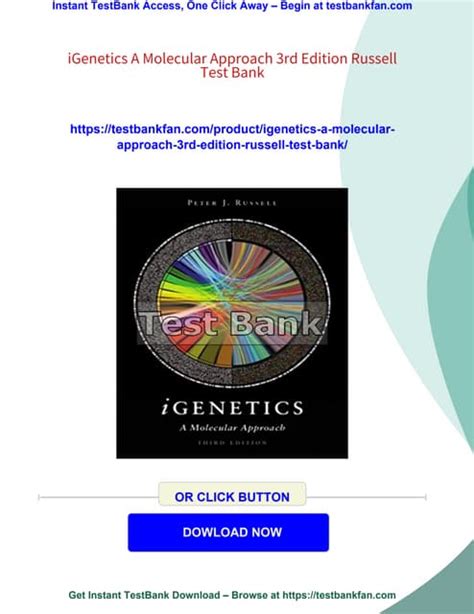 igenetics a molecular approach 3rd edition