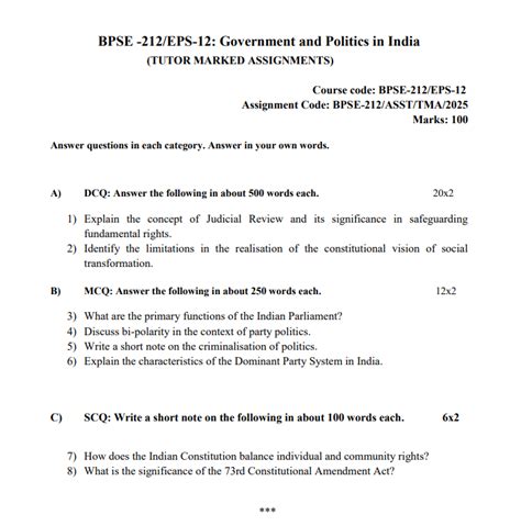 Ignou Bpse 212