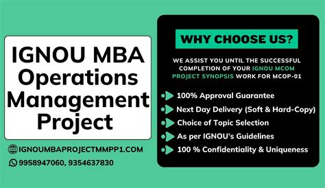 Ignou Mba Operations Project