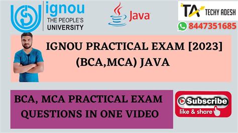 Full Download Ignou Java Question Papers 