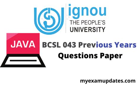 Full Download Ignou Java Question Papers 