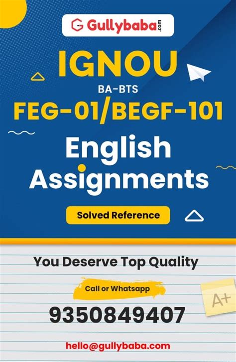 Full Download Ignou Solved Assignment Feg 01 For Session 2016 2017 