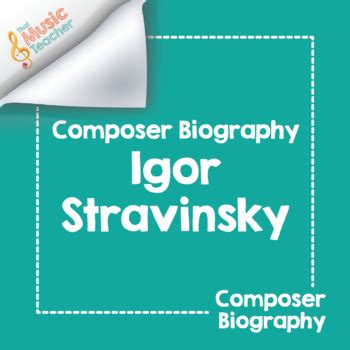 igor stravinsky biography summary template