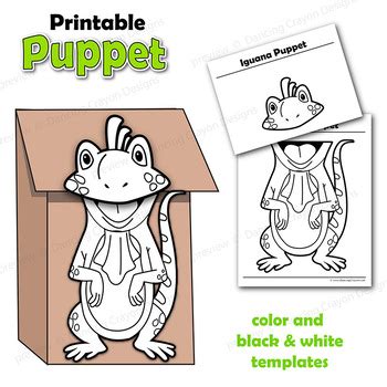 Full Download Iguana Paper Bag Puppet Template 