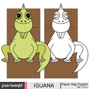 Full Download Iguana Paper Bag Puppet Template 