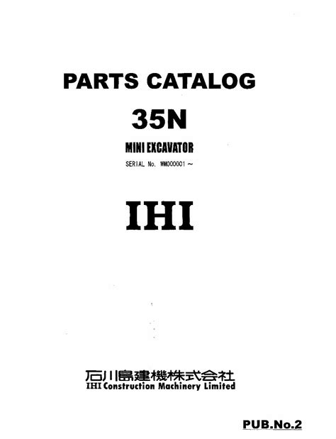 Read Online Ihi 35N Operator Manual 