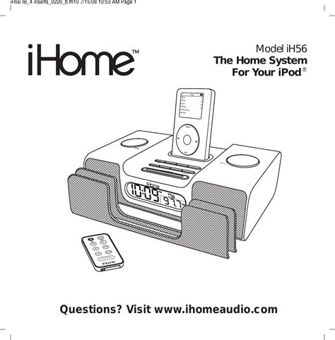Full Download Ihome Ih56 User Guide 
