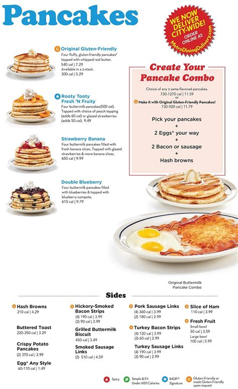 Ihop Menu With Prices