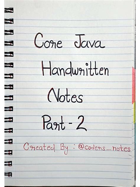 Iit Core Java Notes
