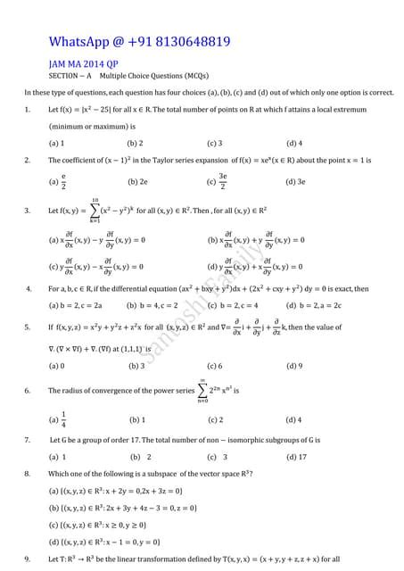 Full Download Iit 2014 Question Paper 