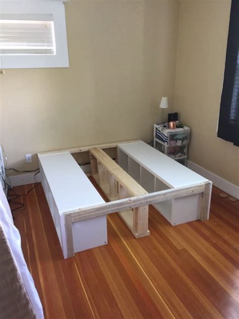 ikea hackers kallax bed