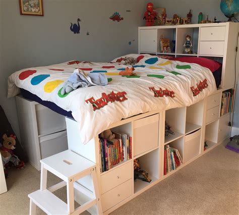 ikea hacks kallax bed