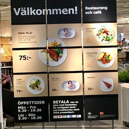 ikea restaurang öppettider