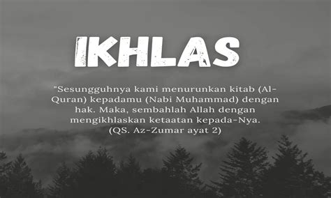 Ikhlas Adalah