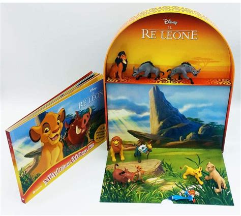 il re leone maxi libro gioca kit con 10 figurine