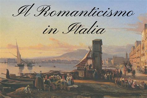 Il Romanticismo Italiano Sintesi Bari