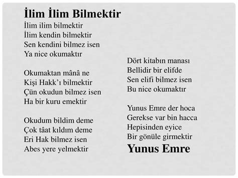 Ilim Ilim Bilmektir
