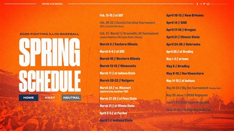 illinois baseball schedule