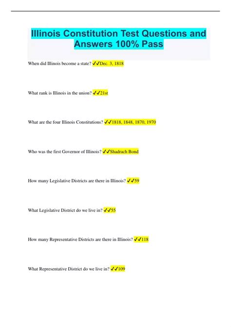 Illinois Cps Us Constitution Test 8th Grade