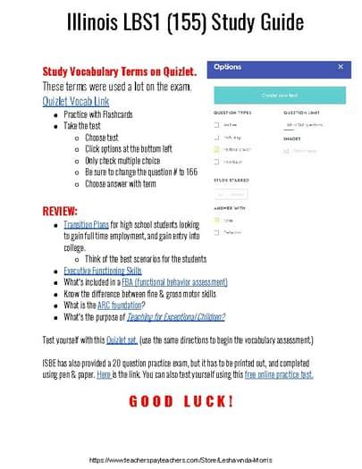 Illinois Lbs1 Test Study Guide