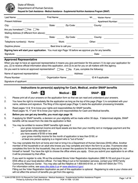 illinois snap application