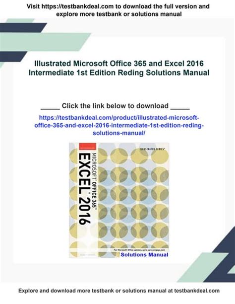 Illustrated Microsoft Office 365 & Excel 2016: Intermediate