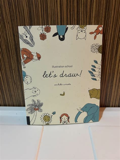 illustration school let s draw includes book and