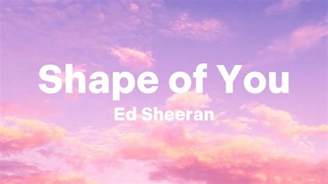 im in love with shape of u