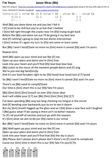 Im Yours Lyrics