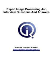 Full Download Image Processing Interview Question Pdf 